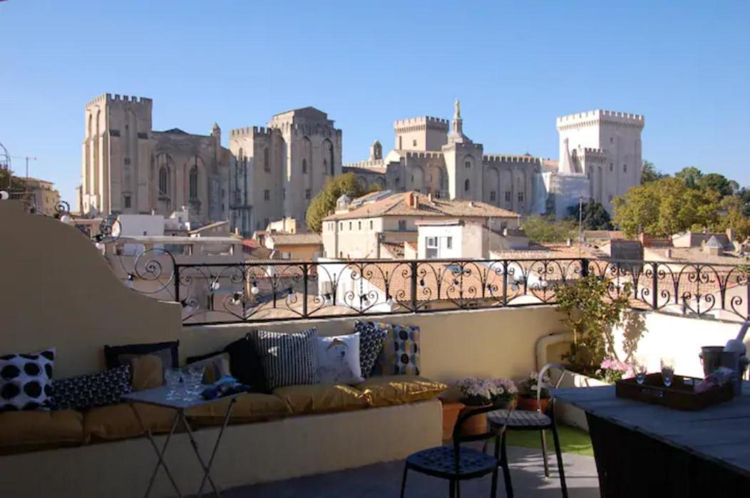 Magnifique Appartement De Charme Avec Vue Sur Le Palais Des Papes A Avignon Wifi Gratuit Exteriér fotografie